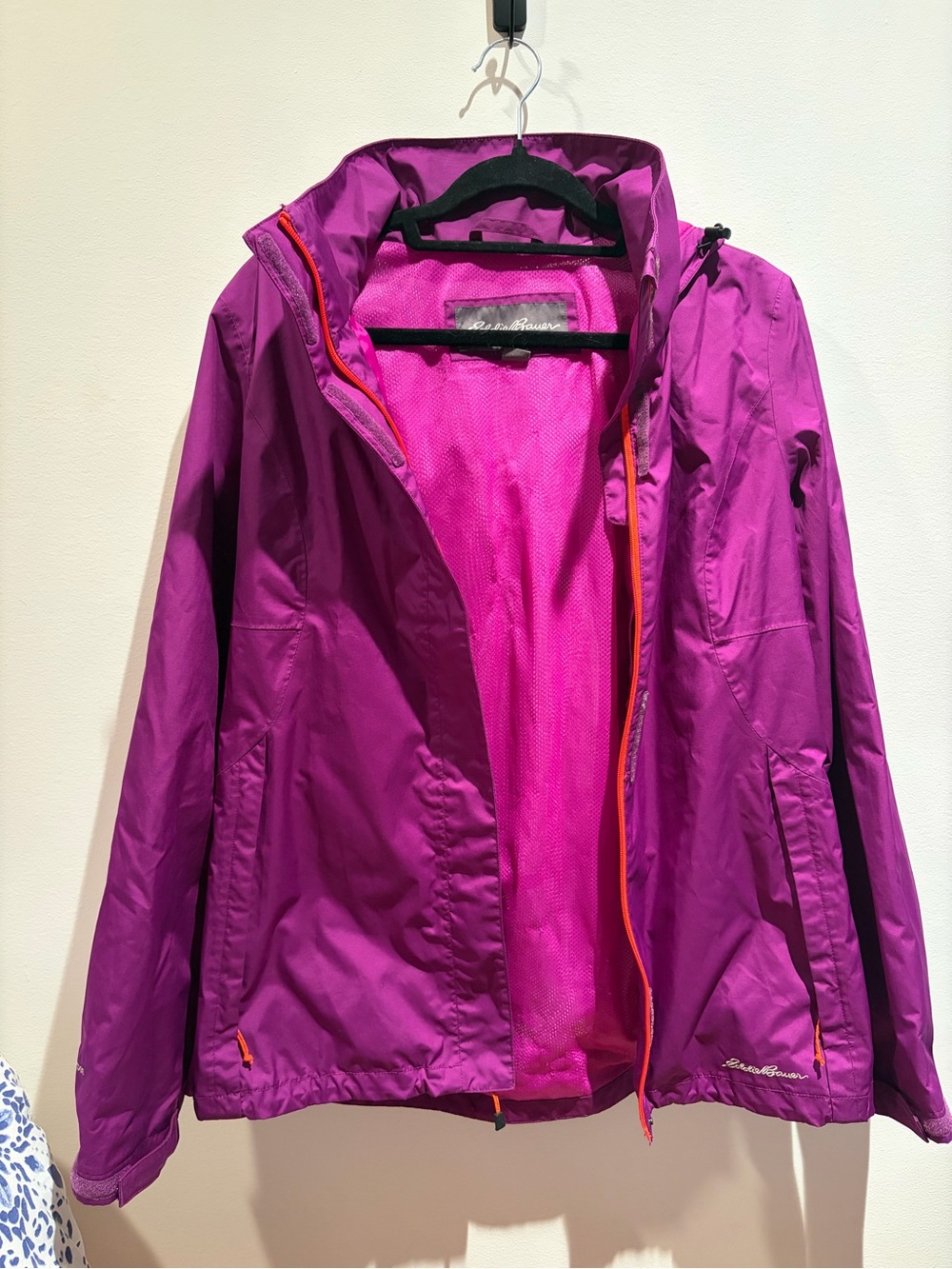 Eddie Bauer Magenta Lightweight Packable Utility Jacket